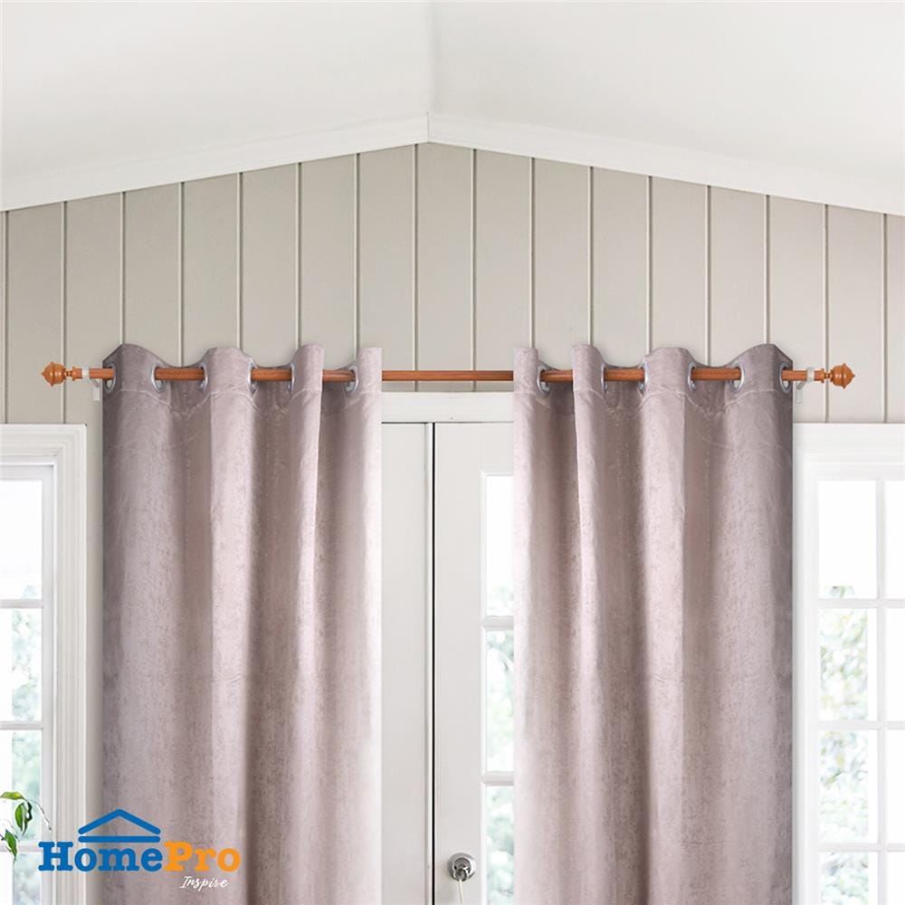 หัว-ท้ายรางม่าน HOME LIVING STYLE S2204-26 25 มม. สีน้ำตาล แพ็ก 2 ชิ้น