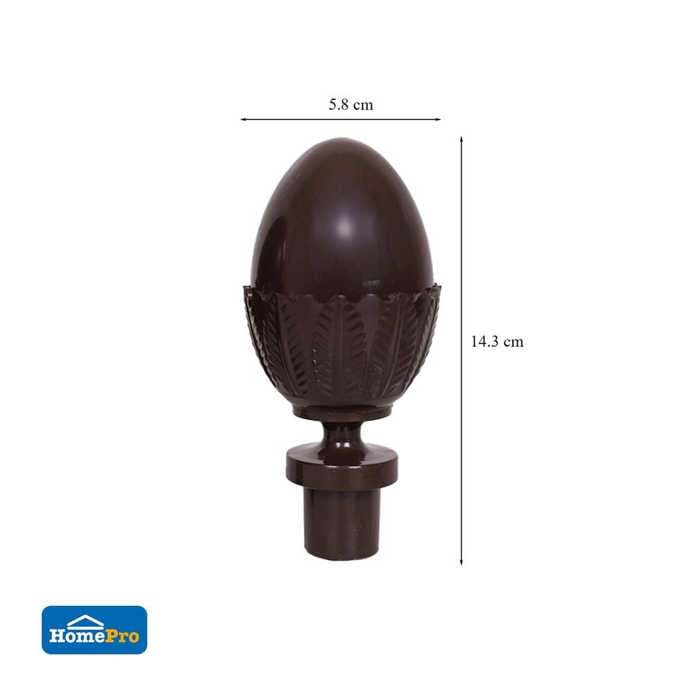 หัว-ท้ายรางม่าน ME LIVING S1407-26 25 มม. สีโอ๊ค