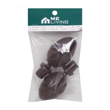 หัว-ท้ายรางม่าน ME LIVING S1407-26 25 มม. สีโอ๊ค_2
