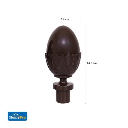 หัว-ท้ายรางม่าน ME LIVING S1407-26 25 มม. สีโอ๊ค_4