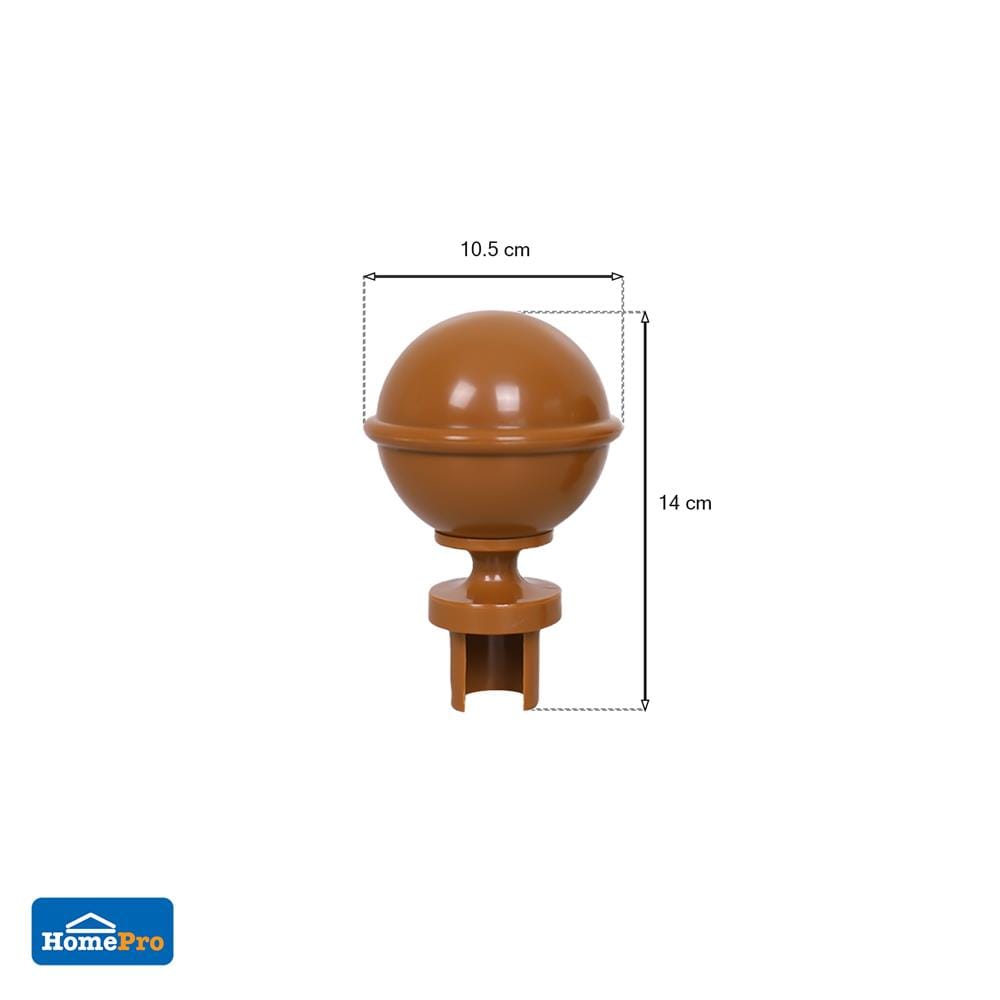 หัว-ท้ายรางม่าน HOME LIVING STYLE S2804-26 25 มม. สีน้ำตาล (แพ็ก 2 ชิ้น)