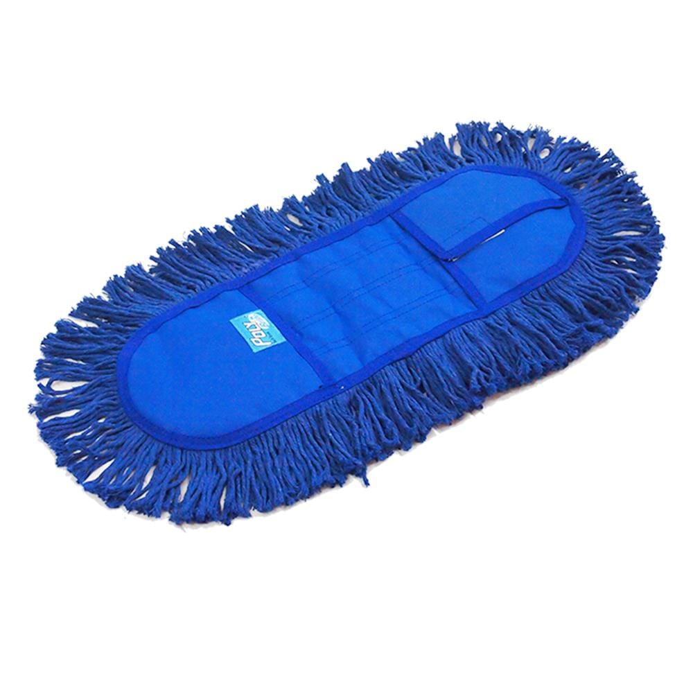 ผ้าม็อบดันฝุ่นคอตตอน POLY-BRITE 18 นิ้ว สีน้ำเงิน