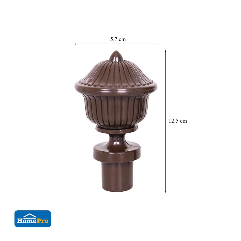 หัว-ท้ายรางม่าน HOME LIVING STYLE S2207-26 25 มม. สีโอ๊ค