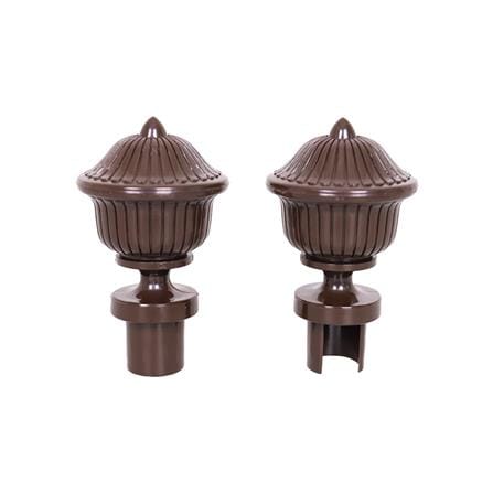 หัว-ท้ายรางม่าน HOME LIVING STYLE S2207-26 25 มม. สีโอ๊ค_0