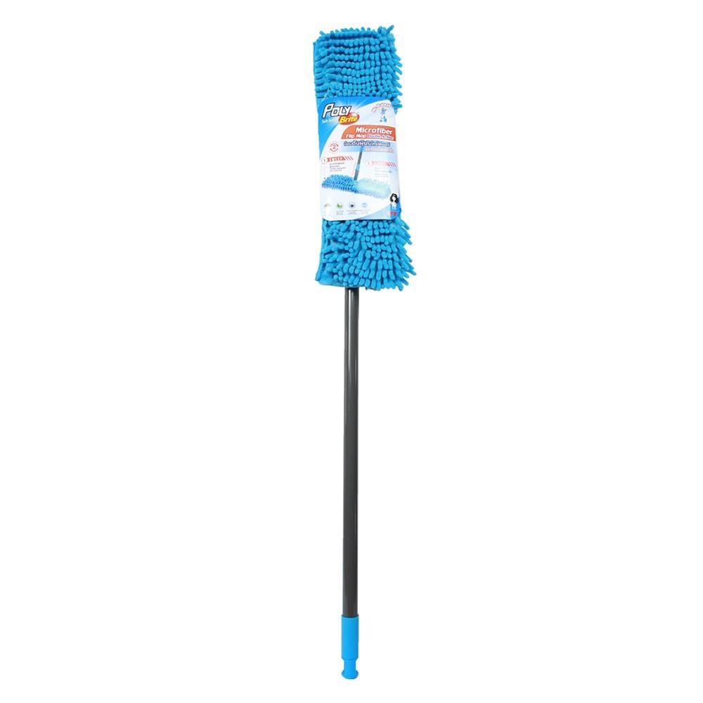 ไม้ม็อบดันฝุ่นไมโครไฟเบอร์ POLY-BRITE DOUBLE ACTION 17 นิ้ว สีฟ้า
