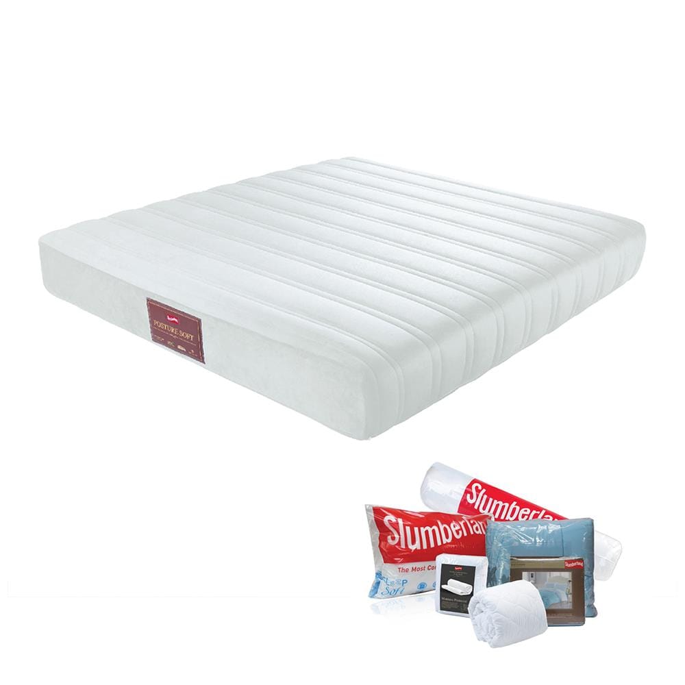 ที่นอนโฟม 3.5 ฟุต SLUMBERLAND รุ่น POSTURE SO ฟุต พร้อมชุดเครื่องนอน 7 ชิ้น