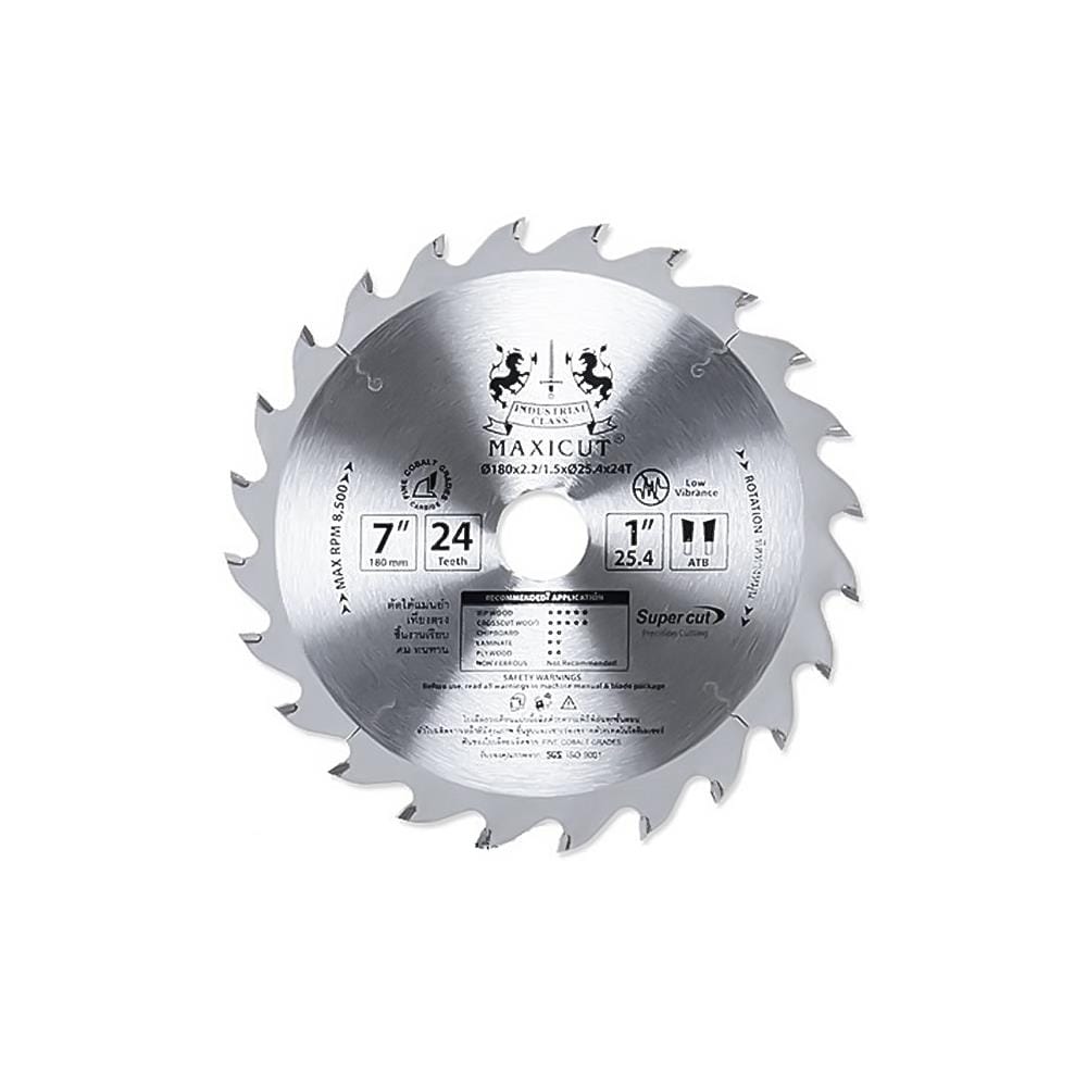 ใบเลื่อยวงเดือน SUMO MAXICUT SUPER CUT ATB 7 นิ้ว 24T