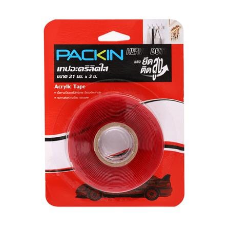 เทปกาวอะคริลิก 2 หน้า PACK IN 21 มม. x 3 ม._1