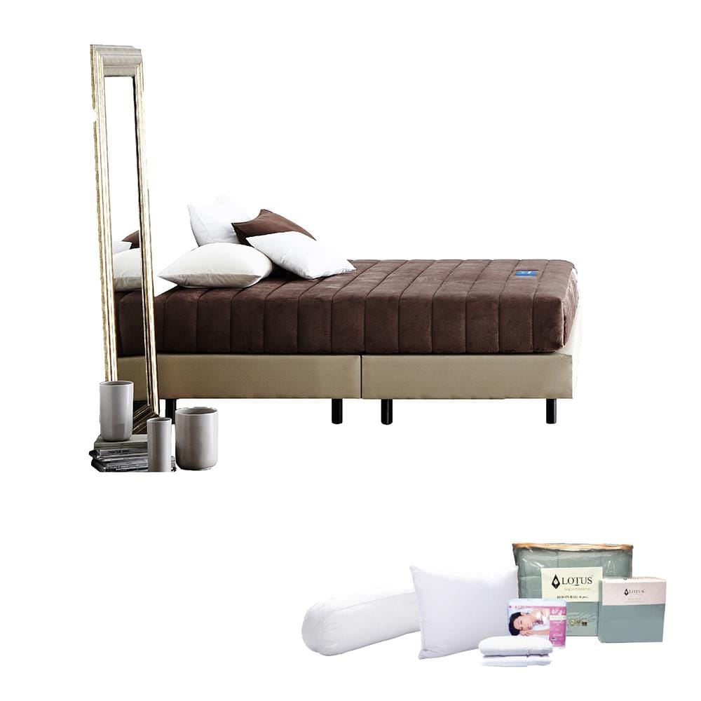 ที่นอนโฟม 3.5 ฟุต LOTUS รุ่น CAMPTON พร้อมชุดเครื่องนอน 8 ชิ้น