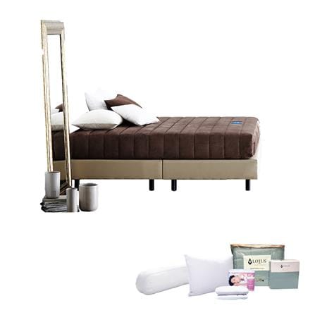 ที่นอนโฟม 3.5 ฟุต LOTUS รุ่น CAMPTON พร้อมชุดเครื่องนอน 8 ชิ้น