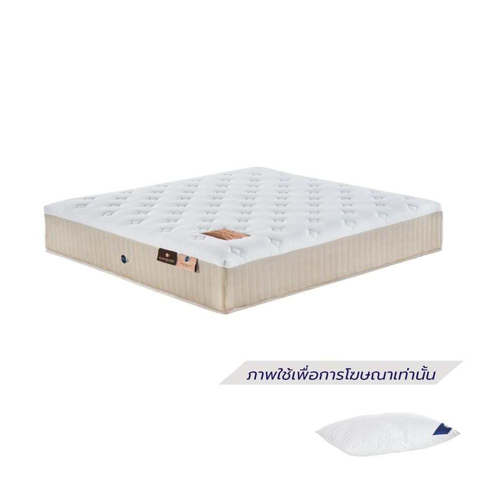 ที่นอนสปริง 3.5 ฟุต OMAZZ รุ่น ORGANIQUE PLUS พร้อมหมอนหนุน 1 ใบ)