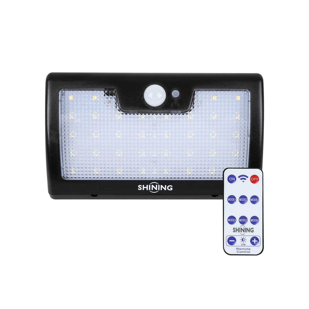 ไฟผนังภายนอก SOLAR SHINING RLDPG00765CTH2 7 วัตต์ DAYLIGHT สีดำ