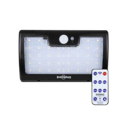 ไฟผนังภายนอก SOLAR SHINING RLDPG00765CTH2 7 วัตต์ DAYLIGHT สีดำ_0