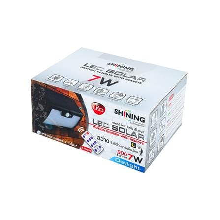 ไฟผนังภายนอก SOLAR SHINING RLDPG00765CTH2 7 วัตต์ DAYLIGHT สีดำ_4