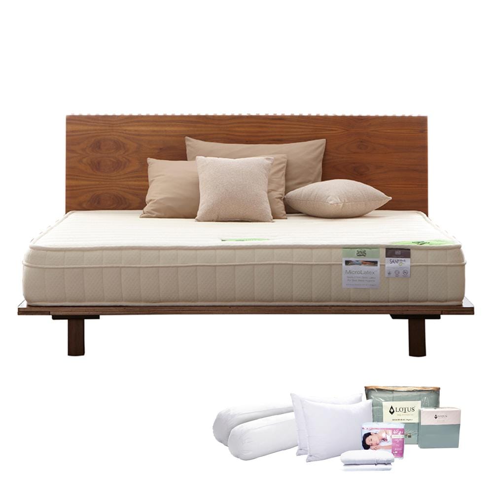 ที่นอนโฟม 6 ฟุต LOTUS รุ่น MICRO LATEX II พร้อมชุดเครื่องนอน 11 ชิ้น