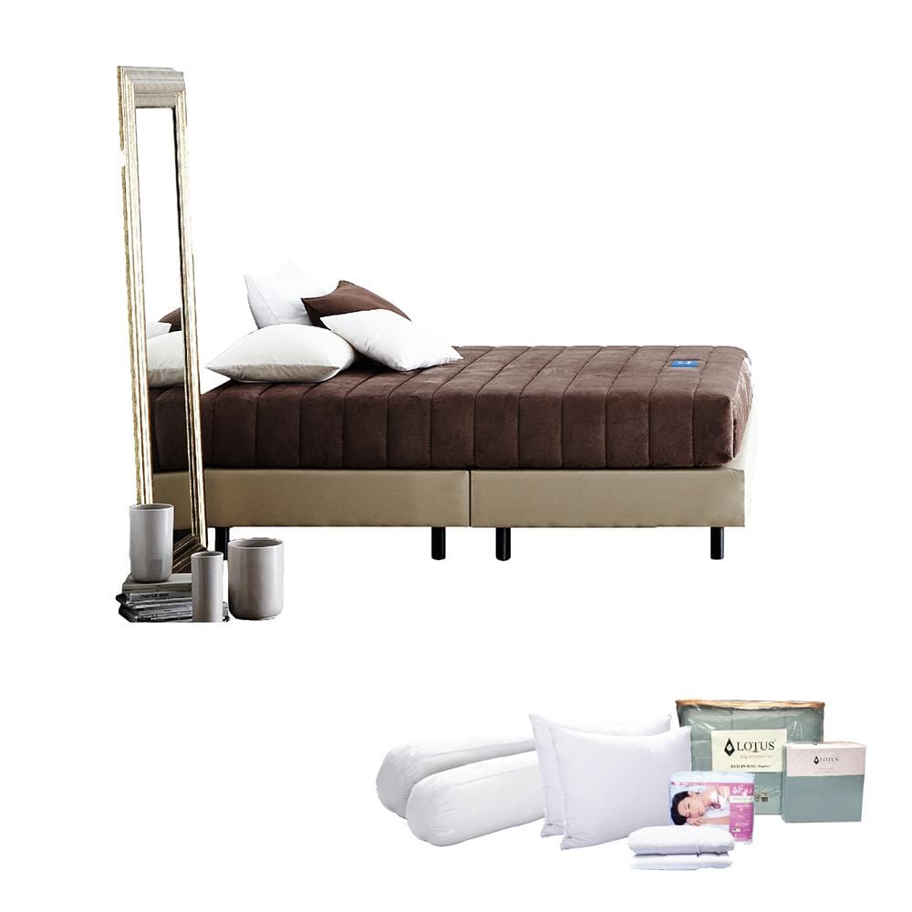 ที่นอนโฟม 6 ฟุต LOTUS รุ่น CAMPTON พร้อมชุดเครื่องนอน 12 ชิ้น