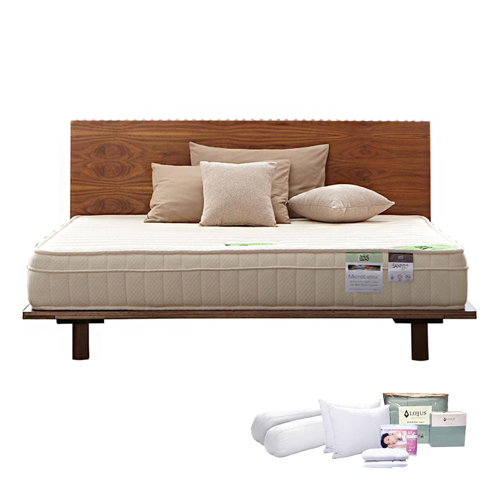 ที่นอนโฟม 5 ฟุต LOTUS รุ่น MICRO LATEX II พร้อมชุดเครื่องนอน 11 ชิ้น