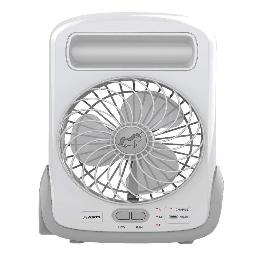 พัดลมพกพา 5 นิ้ว AIKO KN-2825 Unicorn สีเทา