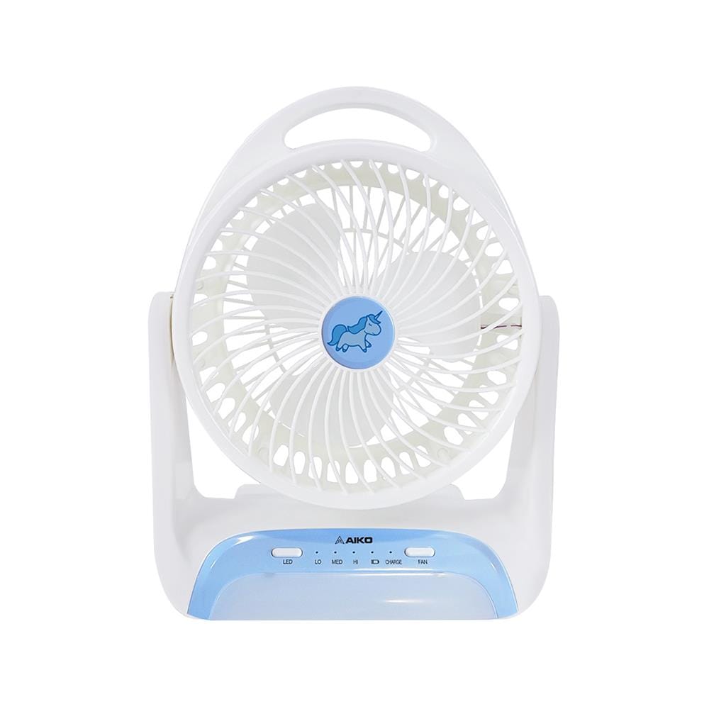 พัดลมพกพา 6 นิ้ว AIKO KN-2816 Unicorn สีฟ้า