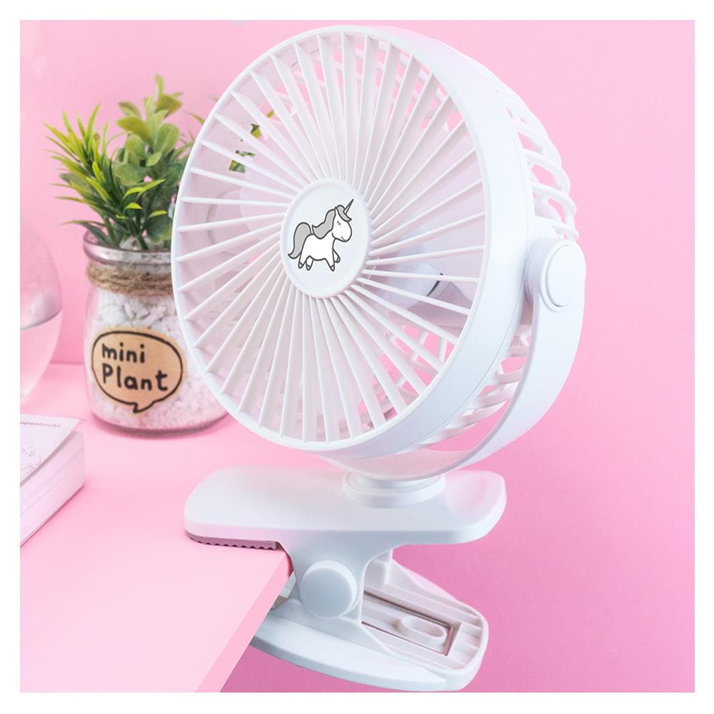 พัดลมพกพา 4 นิ้ว AIKO KN-L2855 Unicorn สีขาว