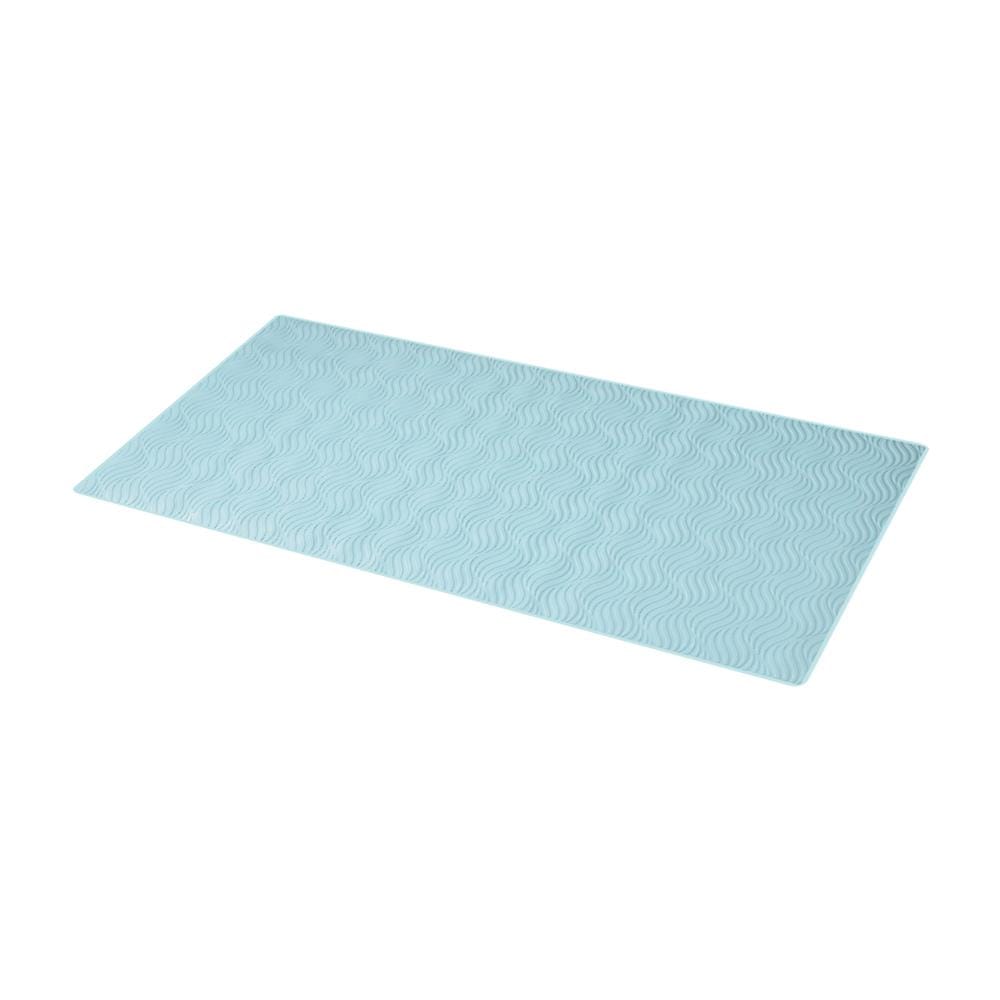 พรมห้องน้ำยางสังเคราะห์ MOYA XJ0249-WAVE สีฟ้า