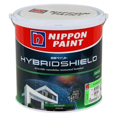สีน้ำทาภายใน NIPPON PAINT HYBRIDSHIELD BASE C กึ่งเงา 1 แกลลอน