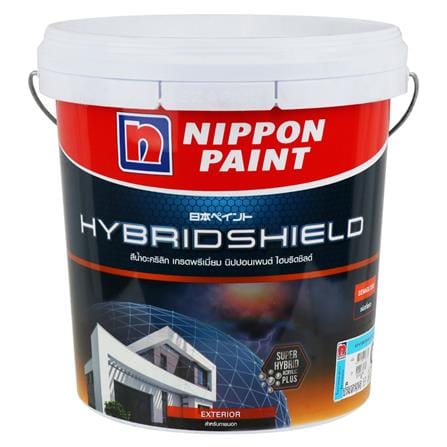 สีน้ำทาภายนอก ชนิดกึ่งเงา NIPPON PAINT HYBRIDSHIELD BASE C 2.5 แกลลอน_0