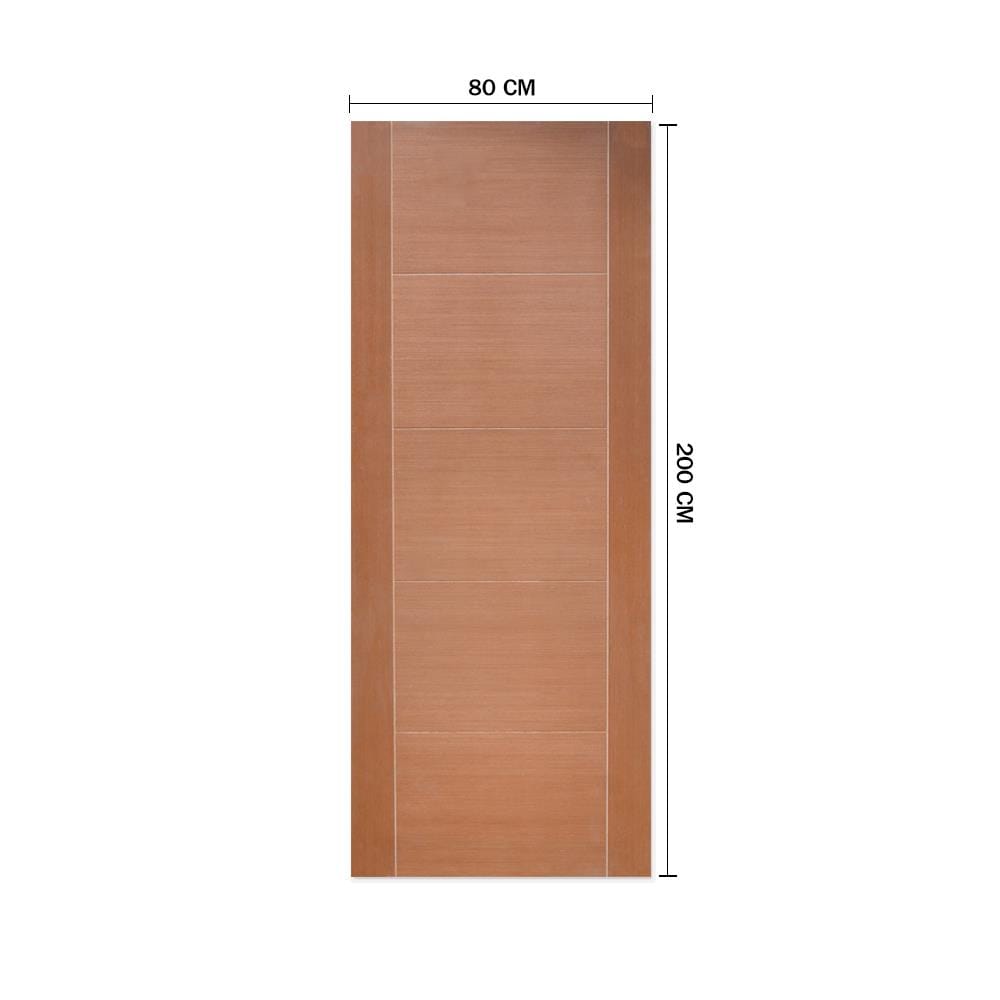 ประตูภายใน MDF METRO วีเนียร์ ROSE WOOD 03 80X200 ซม. สีไม้สัก