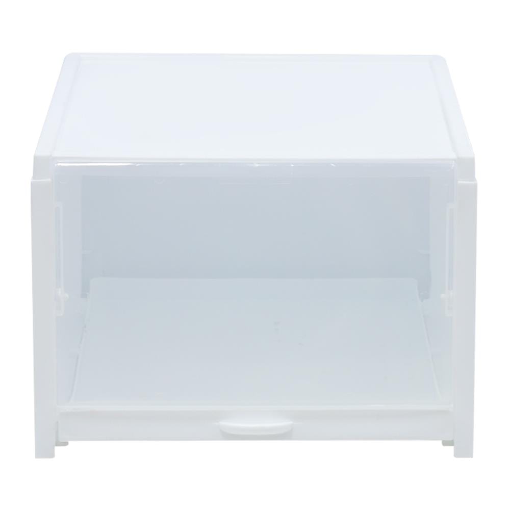 กล่องรองเท้าลิ้นชัก STACKO 33.2x25.8x18.3 ซม. สีขาว