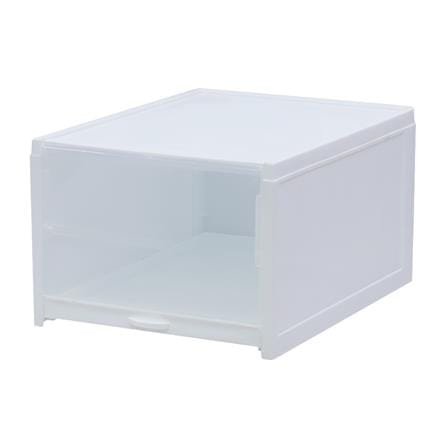 กล่องรองเท้าลิ้นชัก STACKO 33.2x25.8x18.3 ซม. สีขาว_0