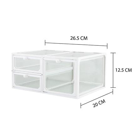 อุปกรณ์จัดเก็บเครื่องสำอาง STACKO W9005 26.5x20x12.5 ซม._4