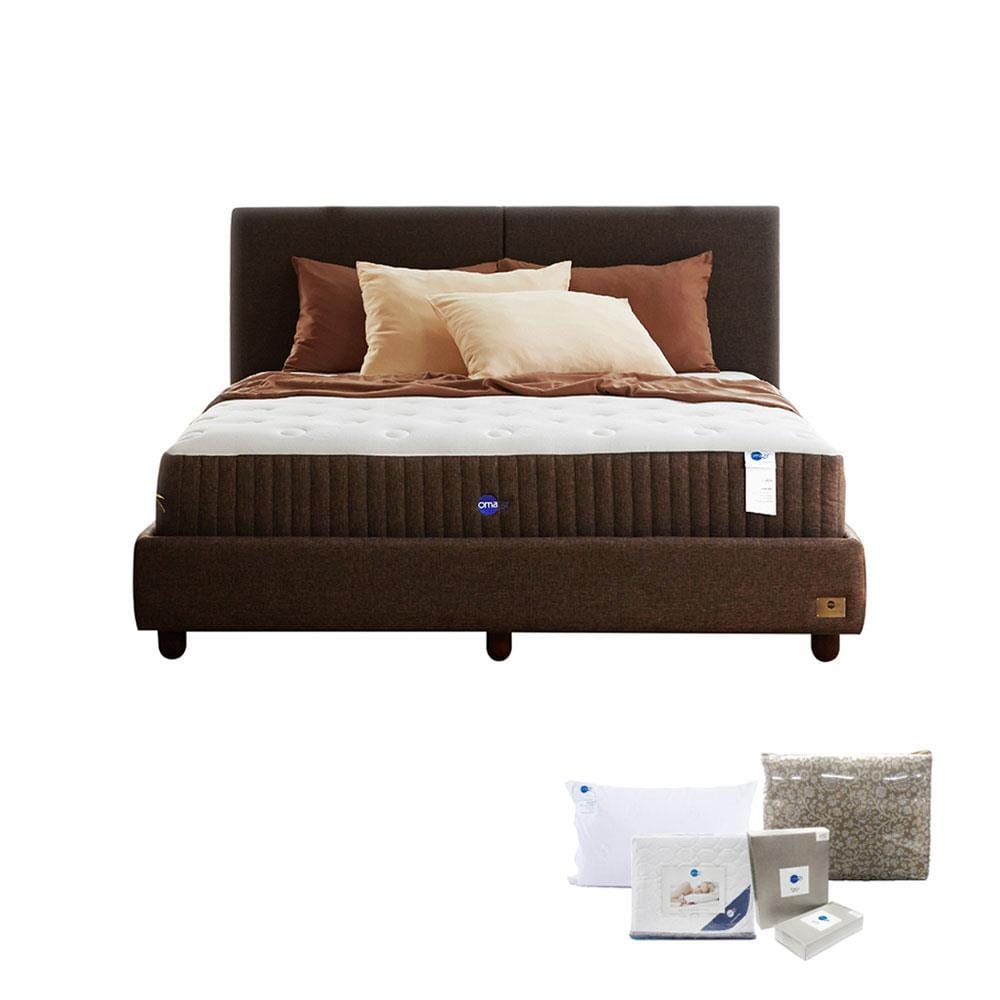 ที่นอนพ็อกเก็ตสปริง 3.5 ฟุต OMAZZ รุ่น CONTEMPO พร้อมชุดเครื่องนอน 5 ชิ้น