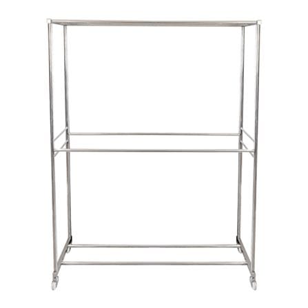 ราวตากผ้าสเตนเลสมีล้อ 5 เส้น PLIM 127x56x162 ซม._1