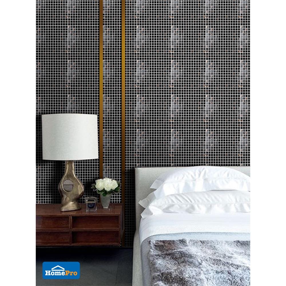 โมเสคแก้ว 30x30 ซม. HPR-186 สีดำ