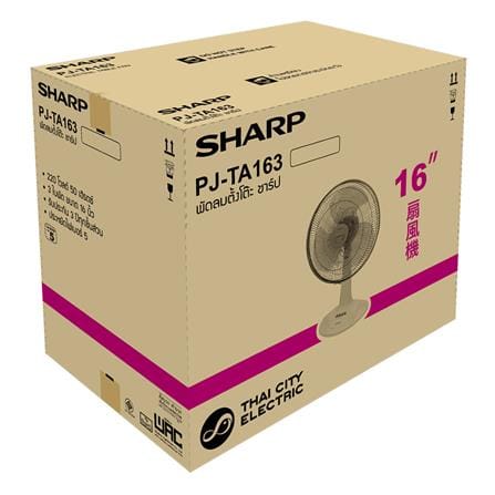 พัดลมตั้งโต๊ะ 16 นิ้ว SHARP PJ-TA163TQ สีฟ้า_1