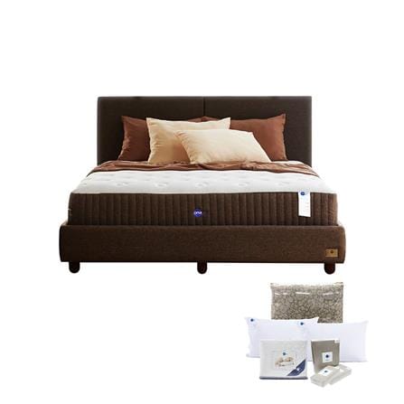ที่นอนพ็อกเก็ตสปริง 5 ฟุต OMAZZ รุ่น CONTEMPO พร้อมชุดเครื่องนอน 7 ชิ้น