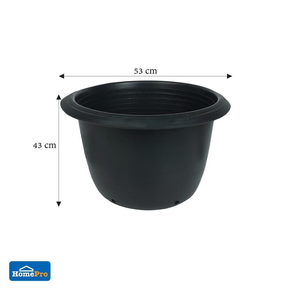 กระถางพลาสติก SPRING A20 สีดำ