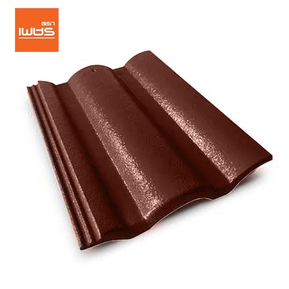 กระเบื้องหลังคาคอนกรีต ตราเพชร CT เพชร 33x42x5.2 ซม. สีน้ำตาลนนทรี