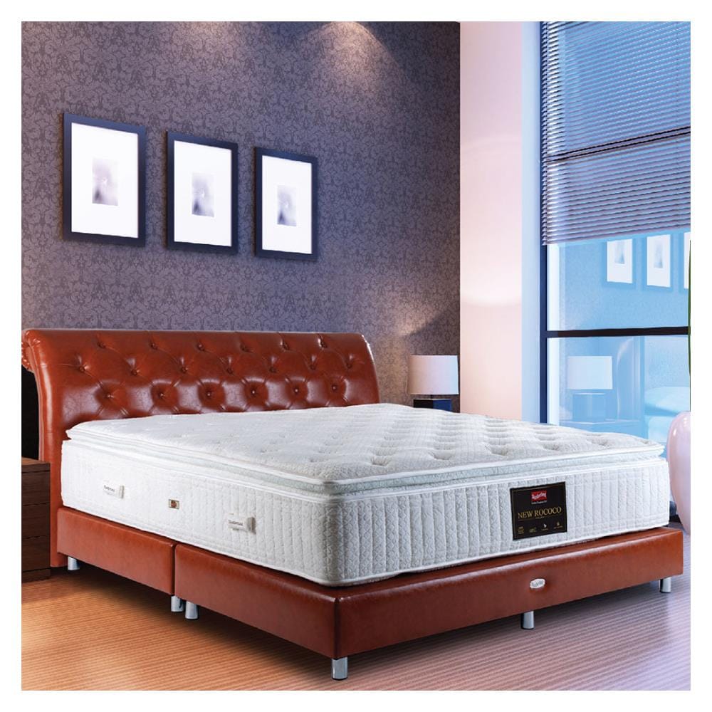 ที่นอนพ็อกเก็ตสปริง 3.5 ฟุต SLUMBERLAND รุ่น NEW ROCOCO พร้อมชุดเครื่องนอน 7 ชิ้น