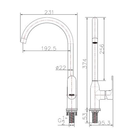 ก๊อกซิงค์เดี่ยว KARAT FAUCET KF-58-917-50_1