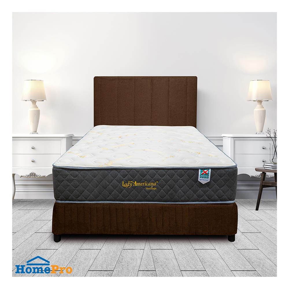ที่นอนพ็อกเก็ตสปริง 3.5 ฟุต LADY AMERICANA รุ่น HERITAGE พร้อมชุดเครื่องนอน 7 ชิ้น
