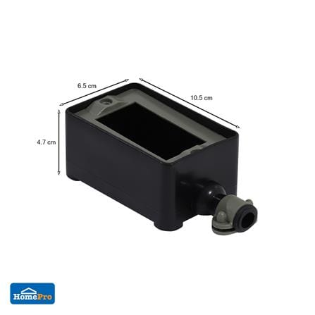 บล็อกยาง 2x4 PVC ELECKTA EL-2CB สีดำ (ไม่มีเต้ารับ)_2