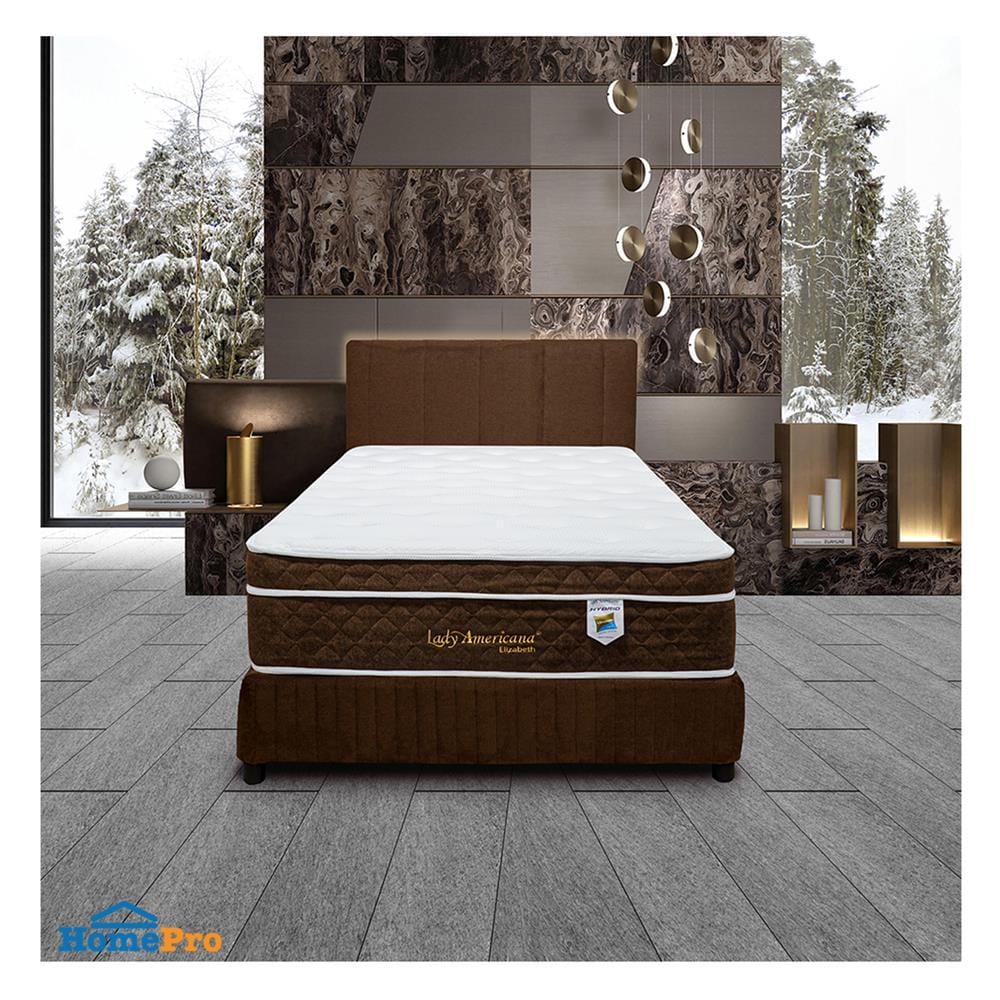 ที่นอนพ็อกเก็ตสปริง 3.5 ฟุต LADY AMERICANA รุ่น ELIZABETH พร้อมชุดเครื่องนอน 7 ชิ้น