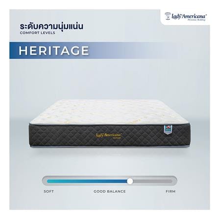 ที่นอนพ็อกเก็ตสปริง 5 ฟุต LADY AMERICANA รุ่น HERITAGE พร้อมชุดเครื่องนอน 11 ชิ้น_6