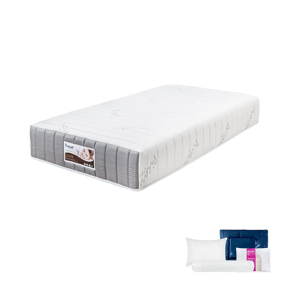 ที่นอนพ็อกเก็ตสปริง 3.5 ฟุต PICASSO COMFORT รุ่น ELITE พร้อมชุดเครื่องนอน 7 ชิ้น