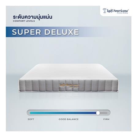 ที่นอนไฮบริด 6 ฟุต LADY AMERICANA รุ่น SUPER DELUXE พร้อมชุดเครื่องนอน 11 ชิ้น_5