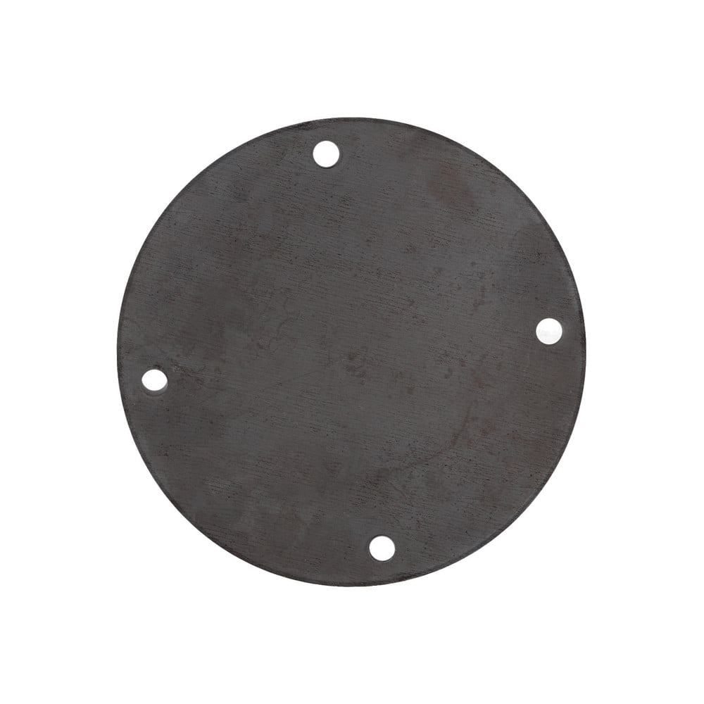 แผ่นเหล็กเพลทกลม (เจาะรู 3/8 นิ้ว) MEGA STEEL 8x1/4 นิ้ว