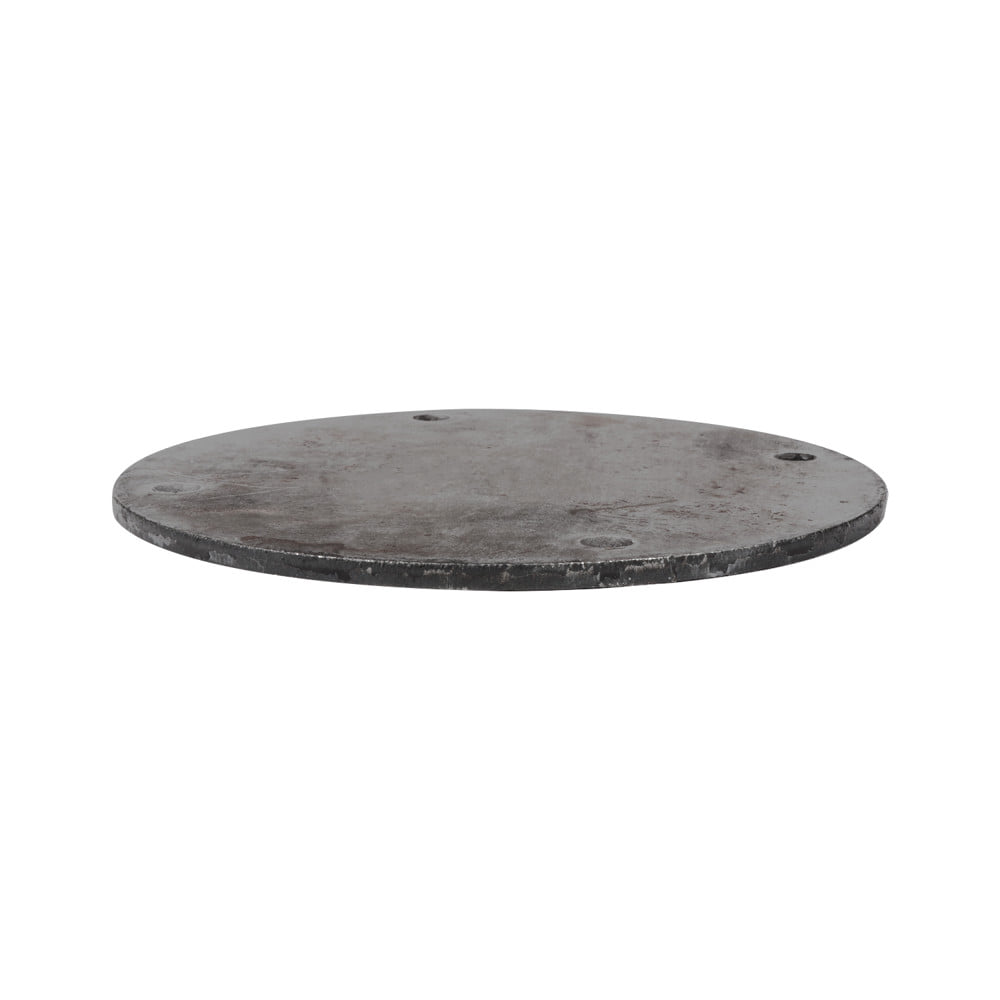 แผ่นเหล็กเพลทกลม (เจาะรู 3/8 นิ้ว) MEGA STEEL 8x1/4 นิ้ว