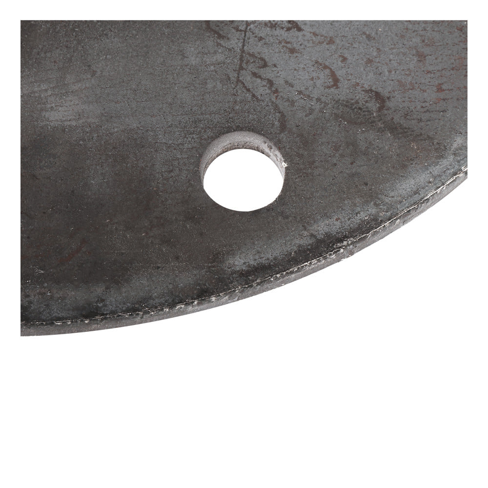 แผ่นเหล็กเพลทกลม (เจาะรู 3/8 นิ้ว) MEGA STEEL 8x1/4 นิ้ว