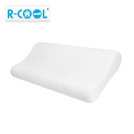 หมอนสุขภาพ เมมโมรี่โฟม R-COOL CURVE L 56x35x12 ซม. สีขาว